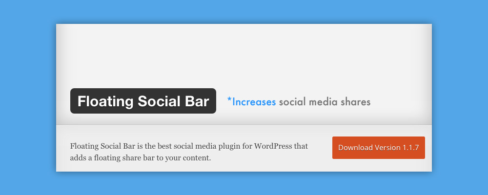 Plugin Twitter WordPress: Social Media Bar
