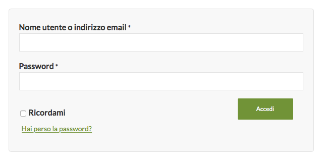hai perso la password