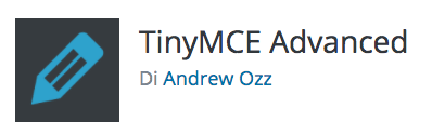 TinyMCE advanced plugin