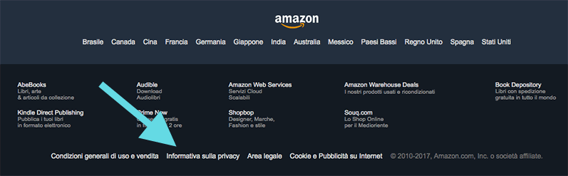 footer amazon privacy