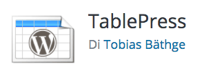 tablepress plugin